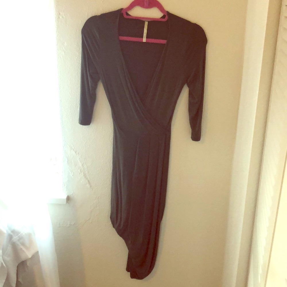 Olive Wrap Dress